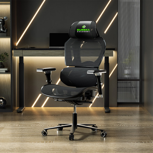 Eureka Ergonomic TYPHON Gaming Chair Green  